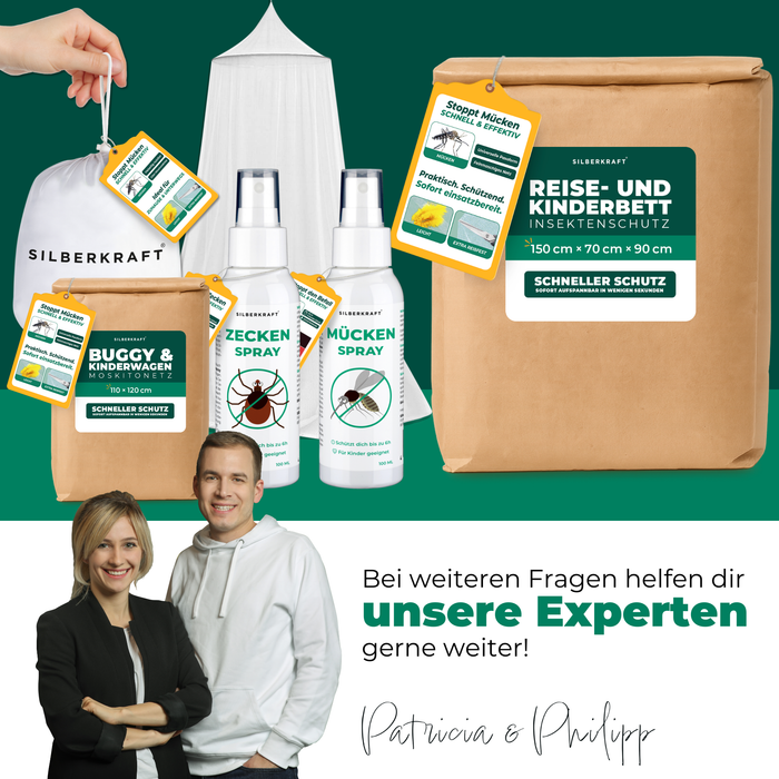 Insektenschutz für Reise- und Kinderbett – Mückennetz 150×70×90 cm – Faltbar & atmungsaktiv – Für Babyreisebett & Beistellbett – Inkl. Transportbeutel