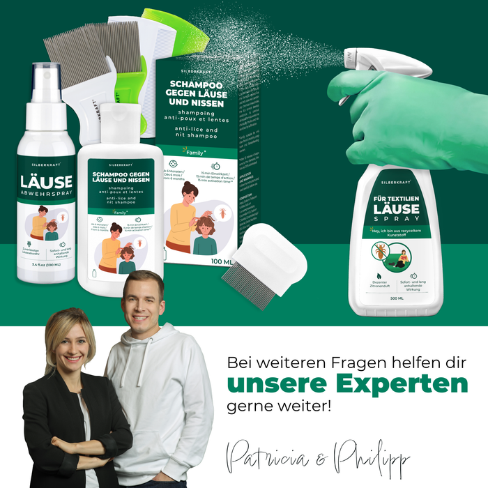 Läusespray für Textilien und Kopfläuse vorbeugen Spray