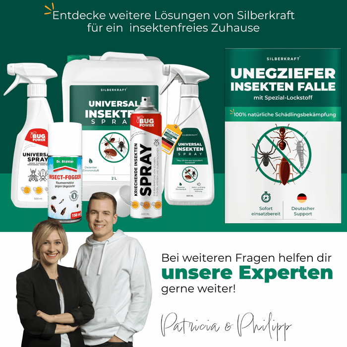 Ungeziefer/ Insektenfalle mit Spezial-Lockstoff - Silberkraft