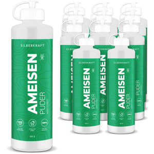 Ameisen-frei Pulver – Ameisenmittel für Innen & Außen – 100% Kieselgur – Alternative zu Ameisenköder und Ameisenspray - Silberkraft