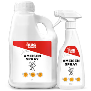 BugPower Ameisen Spray  - effektiv gegen Ameisen - Silberkraft