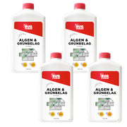 Profi Algen und Grünbelag Entferner - Flüssigkonzentrat für die Reinigung von Steintreppen & Fließen - für verschiedenste Oberfläche geeignet