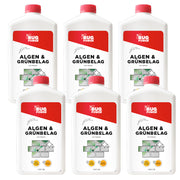 Profi Algen und Grünbelag Entferner - Flüssigkonzentrat für die Reinigung von Steintreppen & Fließen - für verschiedenste Oberfläche geeignet