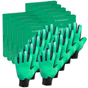 Fellpflegehandschuh für Hund, Katze, Pferd; Kaninchen und anderen Haustieren - Schonende Pflege dank 256 Noppen - Massageeffekt - Einheitsgröße - Egal ob Lang oder Kurzhaar