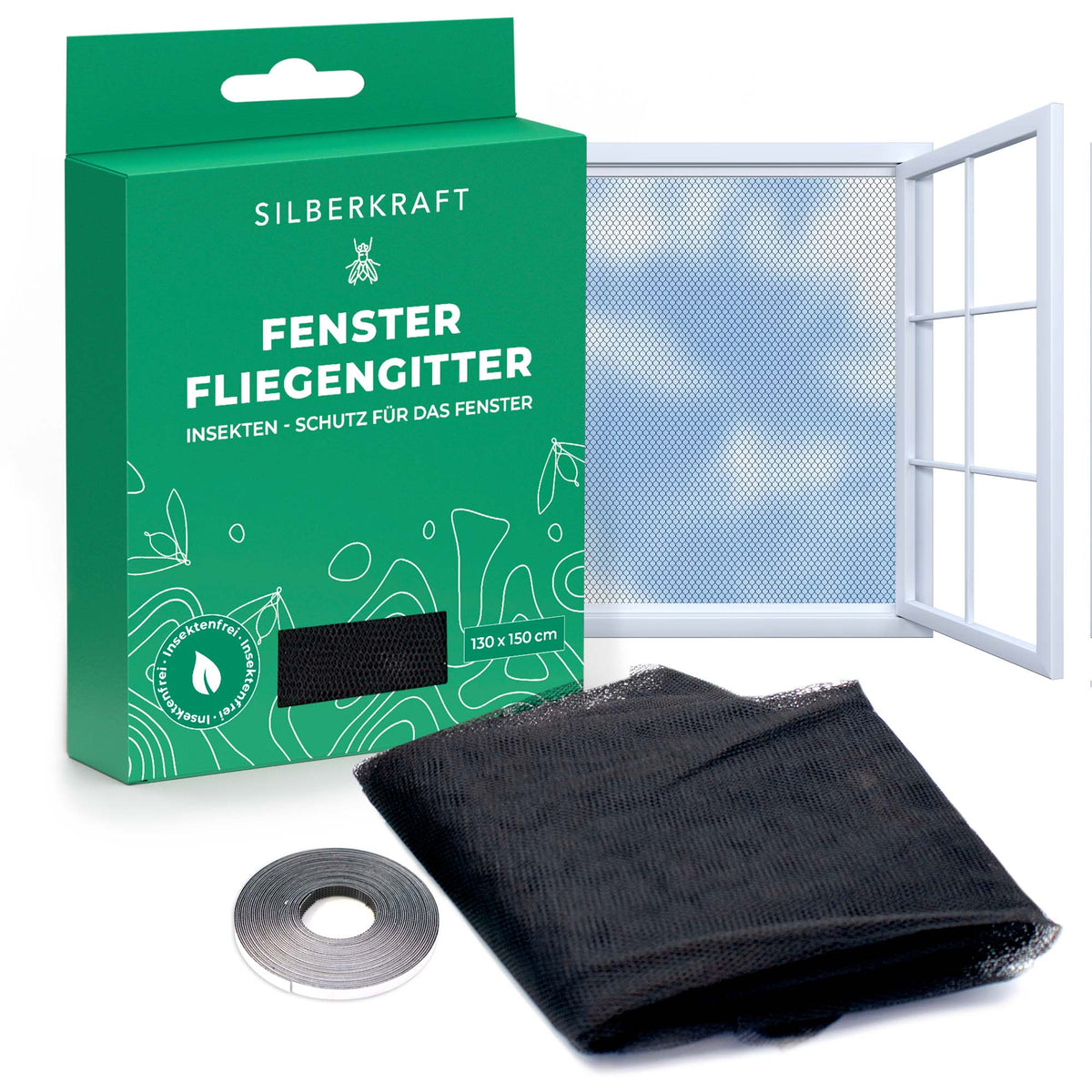 Fliegengitter für Fenster