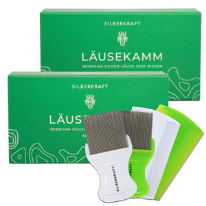 Läusekamm 4er Set - Silberkraft