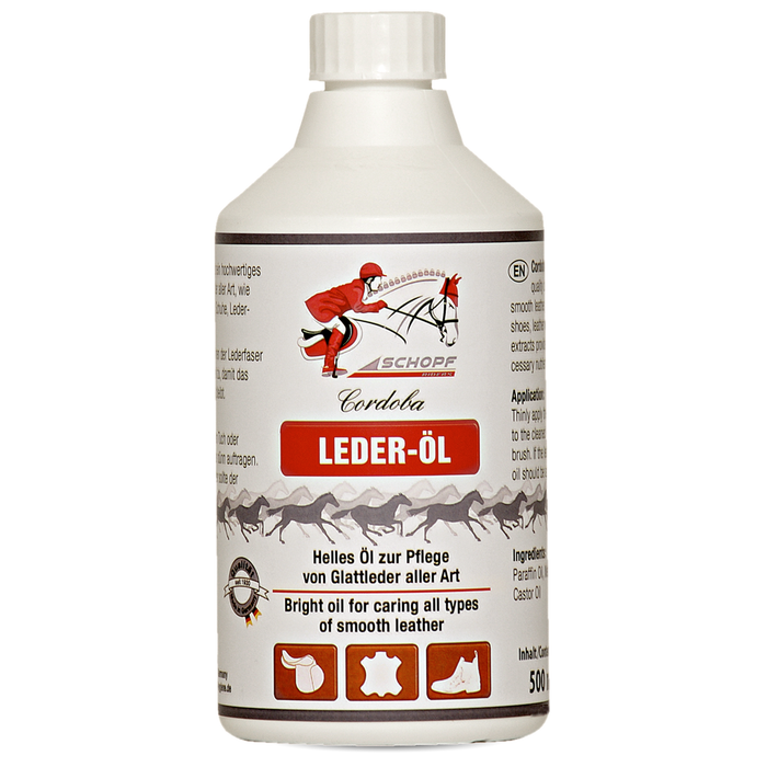 Hochwertiges Leder-Öl für Pferdesättel, Zaumzeug und Reiterstiefel