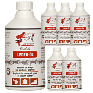 Hochwertiges Leder-Öl für Pferdesättel, Zaumzeug und Reiterstiefel - Silberkraft