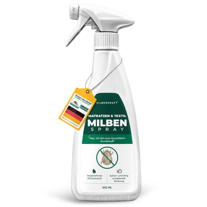 Milbenspray für Matratzen & Textil - Milben im Bett vertreiben