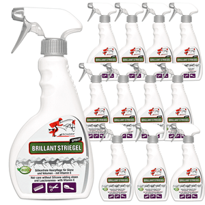 Schweif- und Mähnenspray Brillant für glänzendes Pferdehaar - Silberkraft