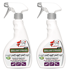 Schweif- und Mähnenspray Brillant für glänzendes Pferdehaar - Silberkraft