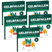 Gelbfalle Gelbtafeln Gelbsticker 12 Stück gegen Fruchtfliegen, Trauermücken, uvm.