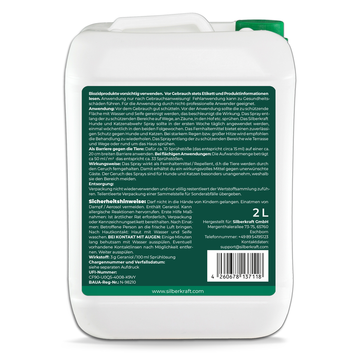 Hunde- und  Katzenabwehrspray
