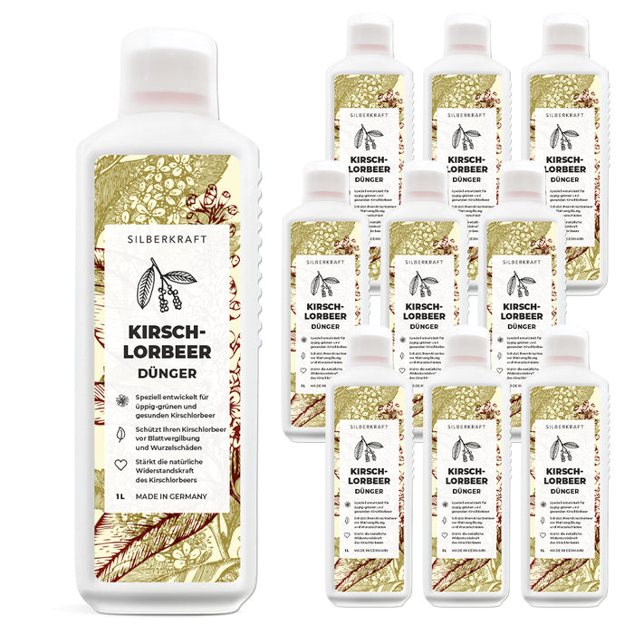Kirschlorbeer Dünger - Mineralischer NPK Flüssigdünger mit Stickstoff - Dünger für Kirschlorbeer - Lorbeer Dünger