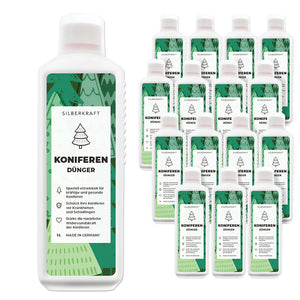 Koniferen Dünger - Mineralischer NPK Flüssigdünger mit Stickstoff - Dünger für Koniferen - Thuja düngen - Silberkraft