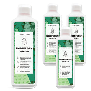 Koniferen Dünger - Mineralischer NPK Flüssigdünger mit Stickstoff - Dünger für Koniferen - Thuja düngen - Silberkraft