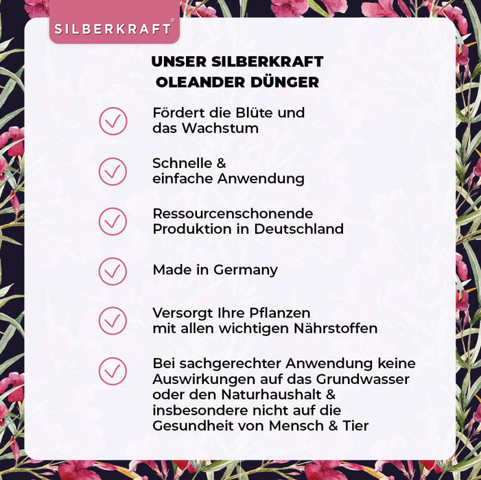 Oleander Dünger - Mineralischer NPK Flüssigdünger mit Stickstoff - Dünger für Oleander