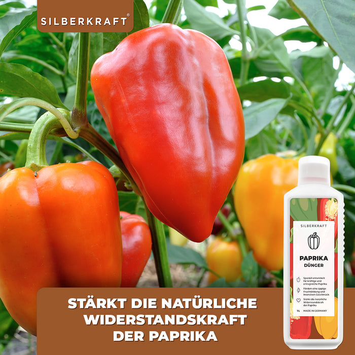 Paprika Dünger - Mineralischer NPK Flüssigdünger mit Stickstoff - Dünger für Paprika - Tomatendünger