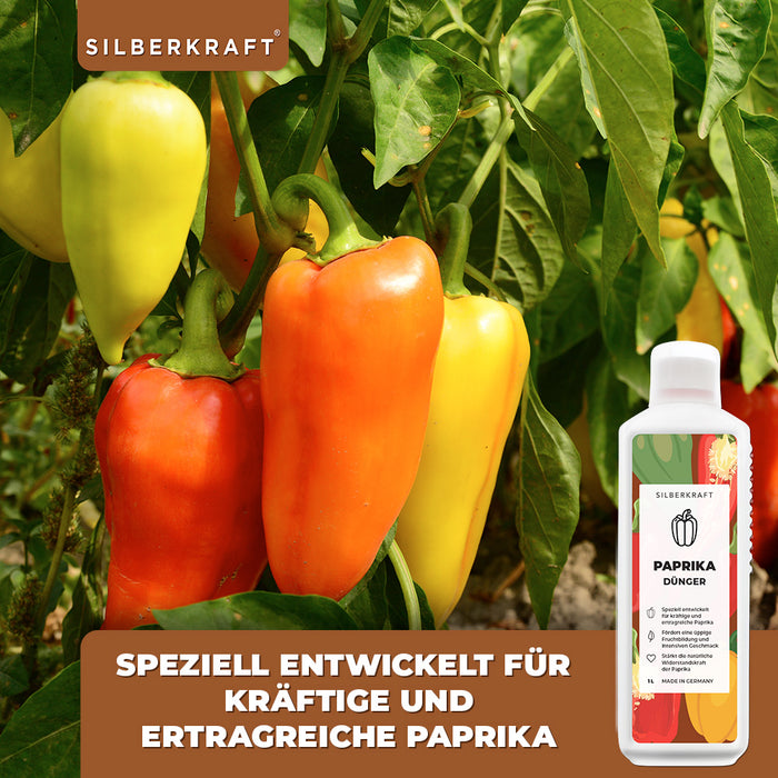 Paprika Dünger - Mineralischer NPK Flüssigdünger mit Stickstoff - Dünger für Paprika - Tomatendünger