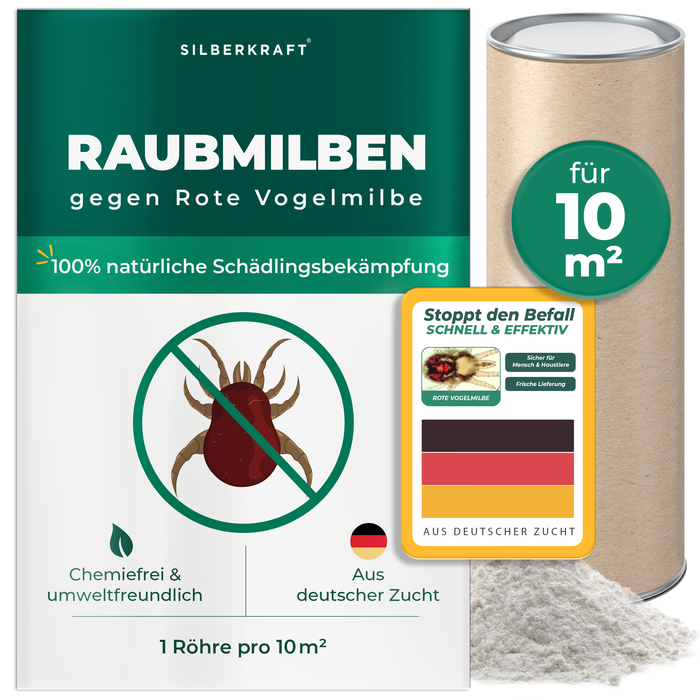 Raubmilben gegen Rote Vogelmilben
