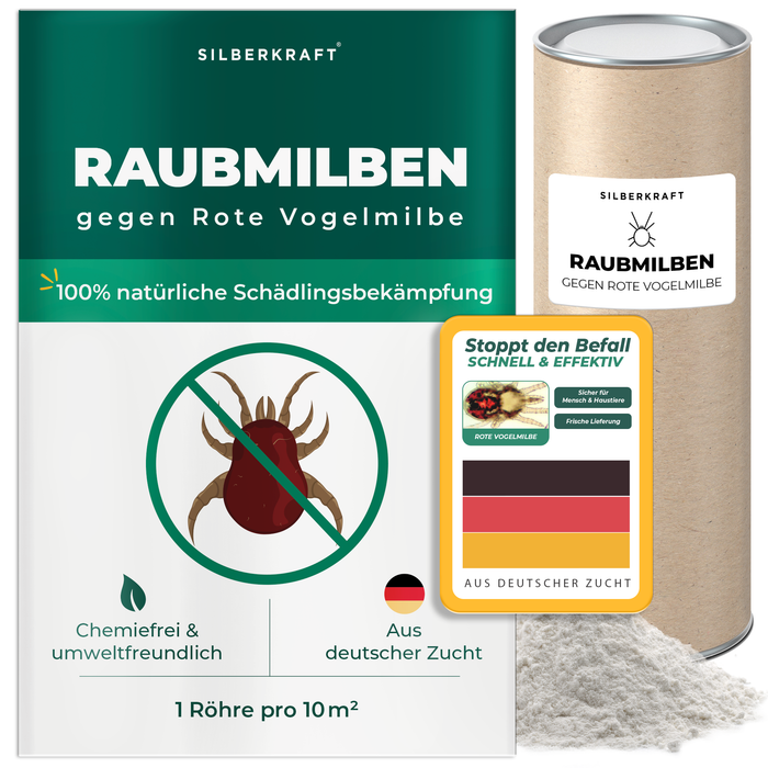 Raubmilben gegen Rote Vogelmilben