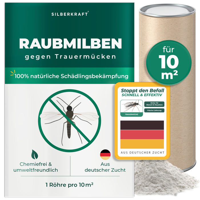 Raubmilben gegen Trauermücken - Silberkraft