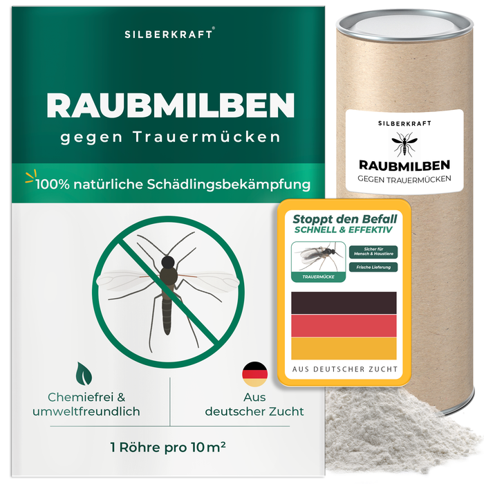 Raubmilben gegen Trauermücken - Silberkraft