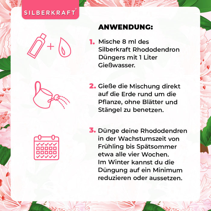 Rhododendron Dünger - Mineralischer NPK Flüssigdünger mit Stickstoff