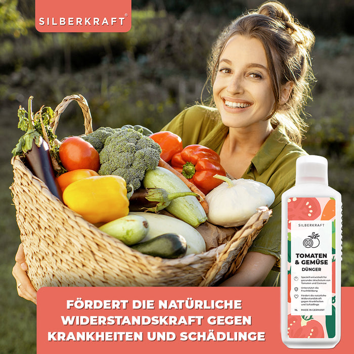 Tomatendünger - Mineralischer NPK Flüssigdünger mit Stickstoff - Dünger für Tomaten - Gemüsedünger