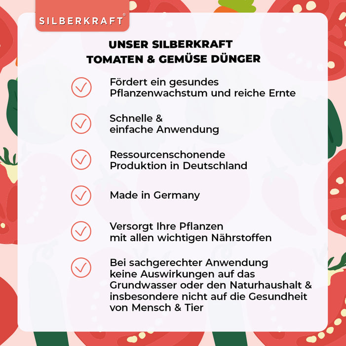 Tomatendünger - Mineralischer NPK Flüssigdünger mit Stickstoff - Dünger für Tomaten - Gemüsedünger