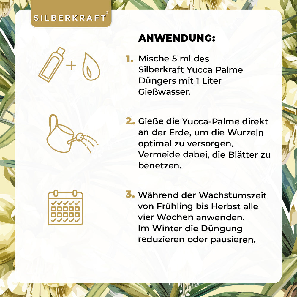 Yucca Dünger - Mineralischer NPK Flüssigdünger mit Stickstoff