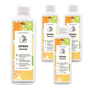 Zitrusdünger - Mineralischer NPK Flüssigdünger mit Stickstoff - Dünger für Zitruspflanzen - Zitronenbaum düngen - Silberkraft