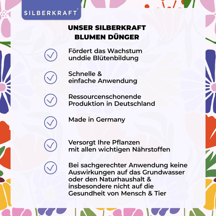 Blumendünger - Mineralischer NPK Flüssigdünger mit Stickstoff - Dünger für Blumen - Blumen Flüssigdünger