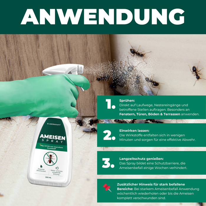 24 stunden ameise handschuh Ameisenspray