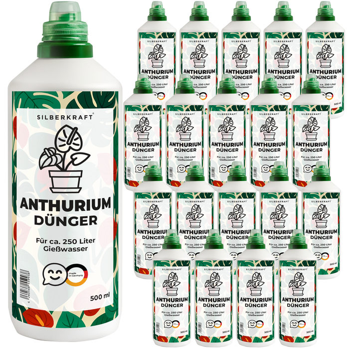 Anthuriumdünger – Mineralischer NPK Flüssigdünger mit Stickstoff – Dünger für Anthurium & Flamingoblumen – Zimmerpflanzen-Dünger