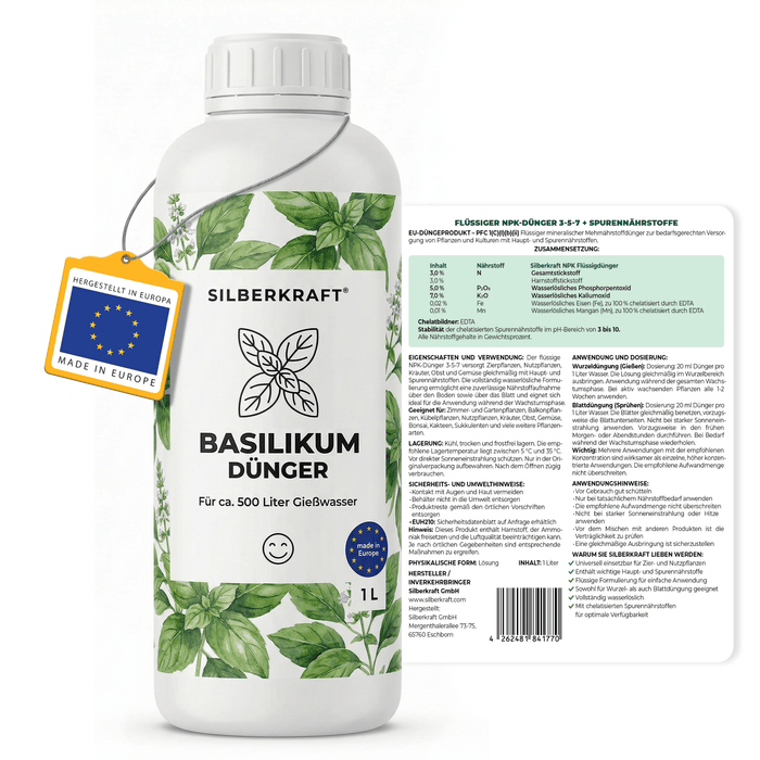 Basilikum-Dünger - Silberkraft