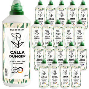 Calladünger – Mineralischer NPK Flüssigdünger mit Stickstoff – Dünger für Calla (Zantedeschia) – Zimmer- & Gartenpflanzen-Dünger - Silberkraft