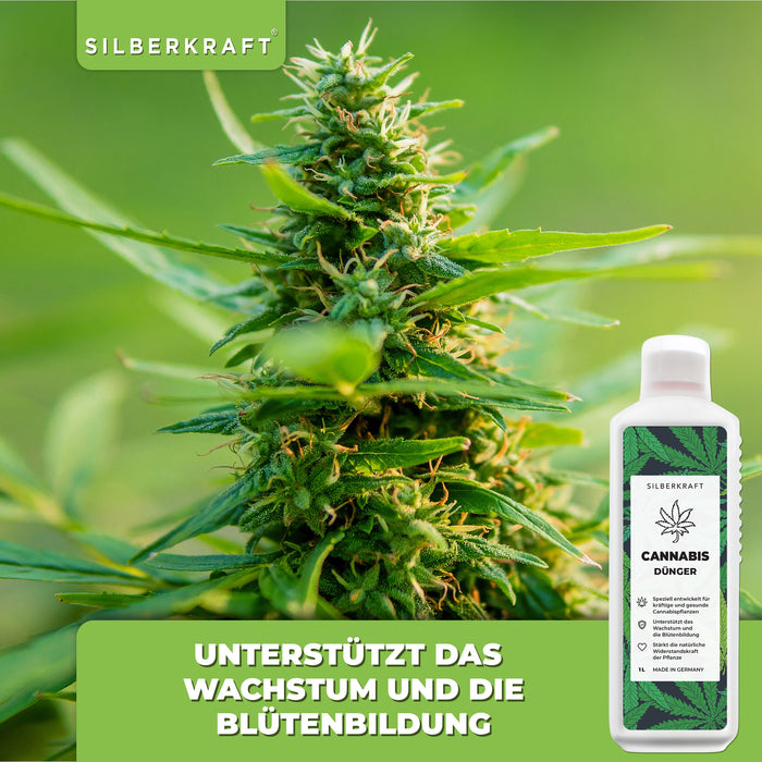 Cannabis Dünger - Mineralischer NPK Flüssigdünger mit Stickstoff - Dünger für Cannabispflanzen - Hanf Dünger