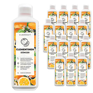 Clementinen Dünger - Mineralischer NPK Flüssigdünger mit Stickstoff - Dünger für Clementinenbäume - Mandarinen Dünger - Zitruspflanzen Dünger - Silberkraft