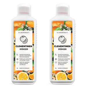 Clementinen Dünger - Mineralischer NPK Flüssigdünger mit Stickstoff - Dünger für Clementinenbäume - Mandarinen Dünger - Zitruspflanzen Dünger - Silberkraft