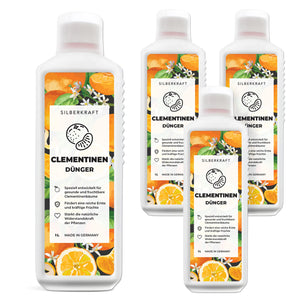Clementinen Dünger - Mineralischer NPK Flüssigdünger mit Stickstoff - Dünger für Clementinenbäume - Mandarinen Dünger - Zitruspflanzen Dünger - Silberkraft