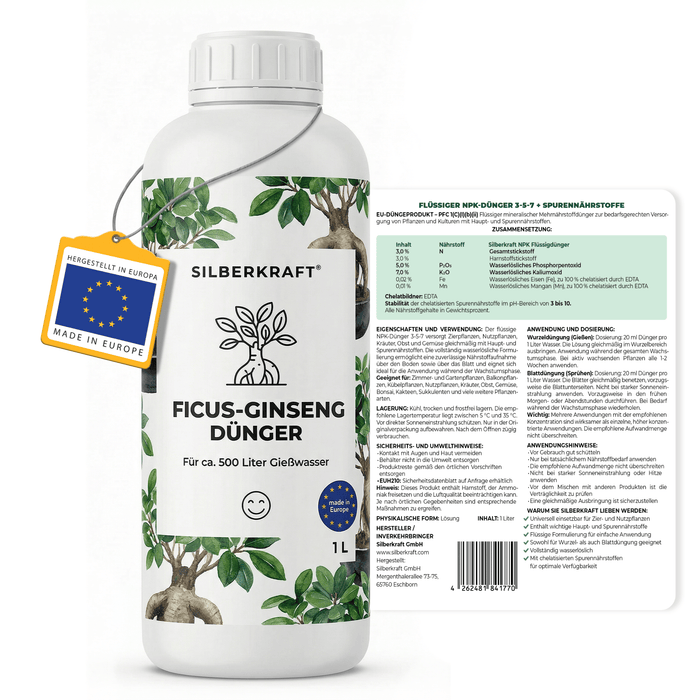 Ficus-Ginseng-Dünger - Silberkraft