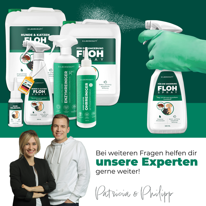 Silberkraft Produkte zur Bekämpfung von Flöhen