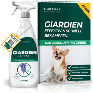 Giardienspray gegen Giardien, Bakterien, Viren & Pilze inkl. kostenloses eBook - Silberkraft