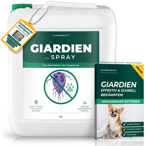Giardienspray gegen Giardien, Bakterien, Viren & Pilze inkl. kostenloses eBook - Silberkraft