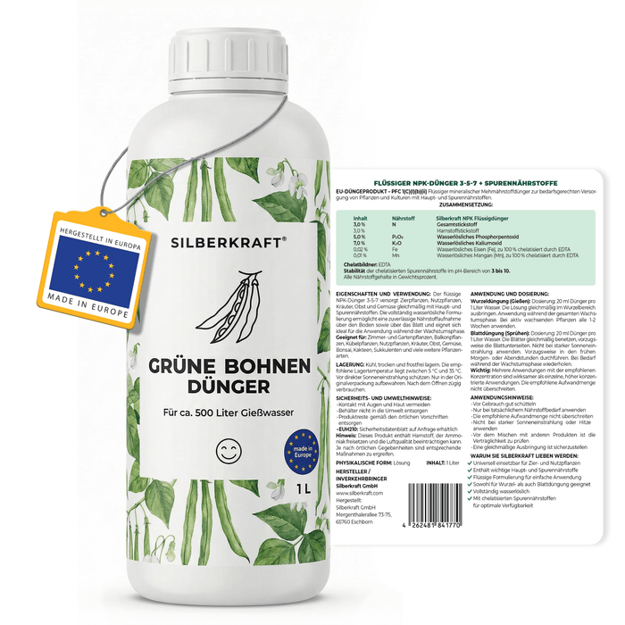 Grüne-Bohnen-Dünger - Silberkraft