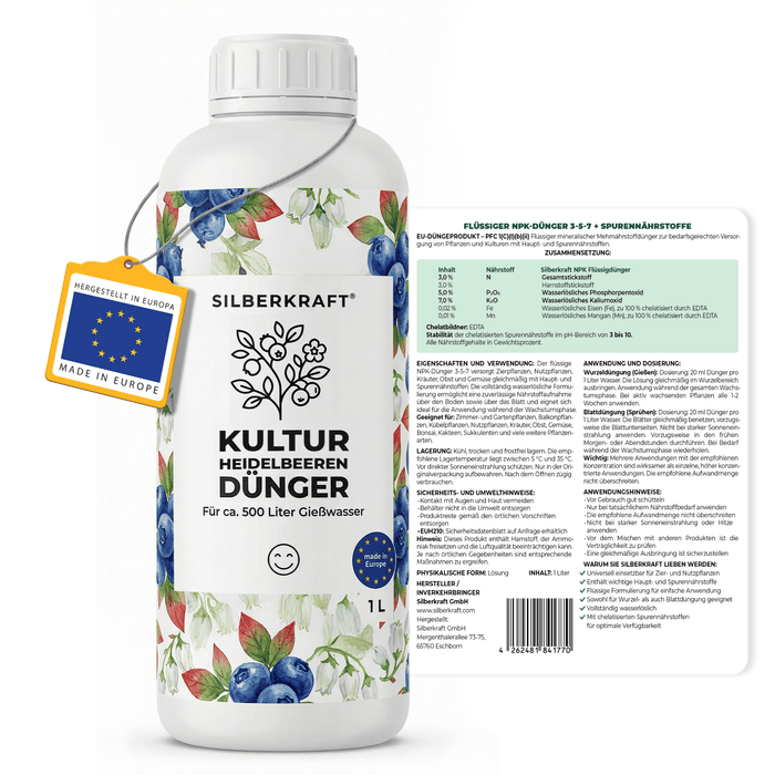 Kulturheidelbeeren-Dünger - Silberkraft
