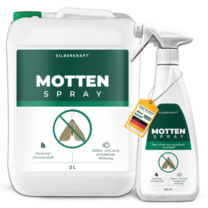 Mottenspray gegen Kleider- & Lebensmittelmotten - Silberkraft