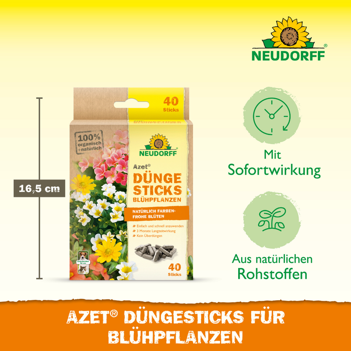 Neudorff Azet DüngeSticks für Blühpflanzen - Silberkraft