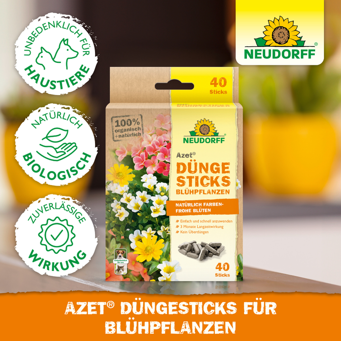 Neudorff Azet DüngeSticks für Blühpflanzen - Silberkraft